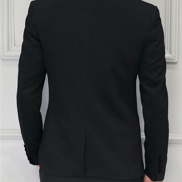 SHEIN Black Sport Coat Modern Regular Fit - Picture 2 of 11